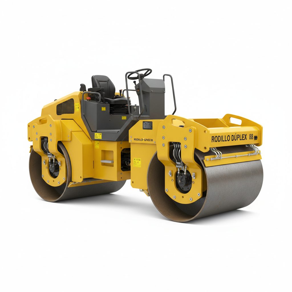 Rodillo Compactador Dúplex 88 cm Vibrante Peatón