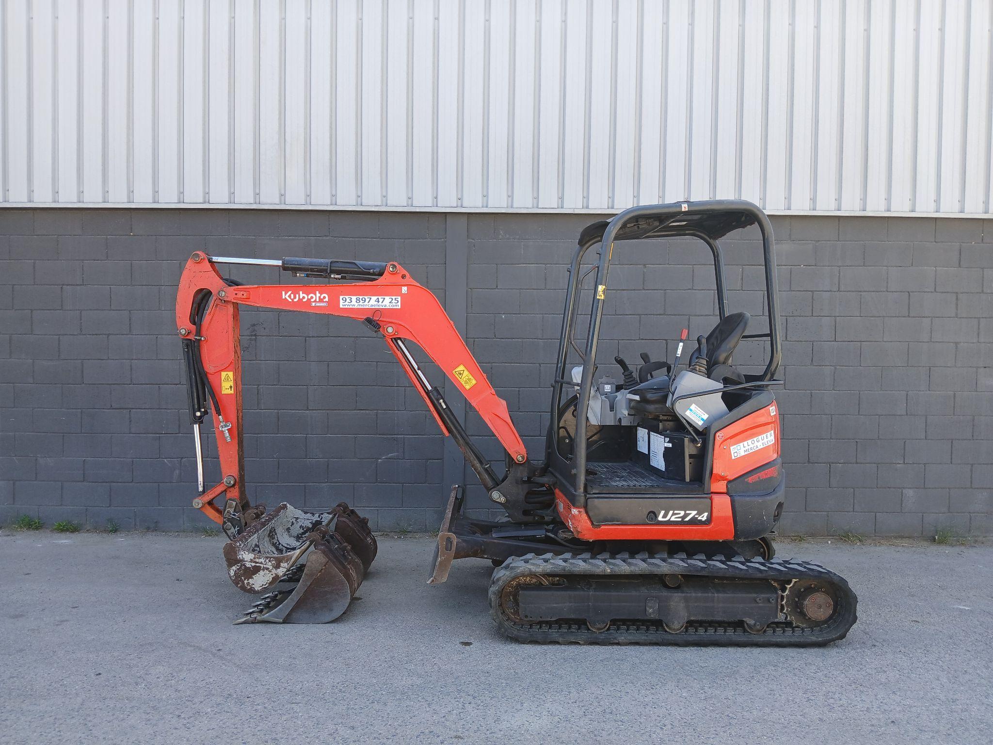 Kubota U27.4 MINIEXCAVADORA ORUGA 2700 KG
